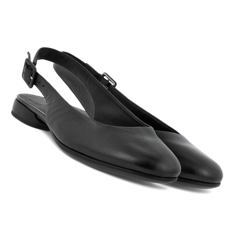 Ecco Anine Slingback-back Ballerina Dam Svarta | SE 6UZG